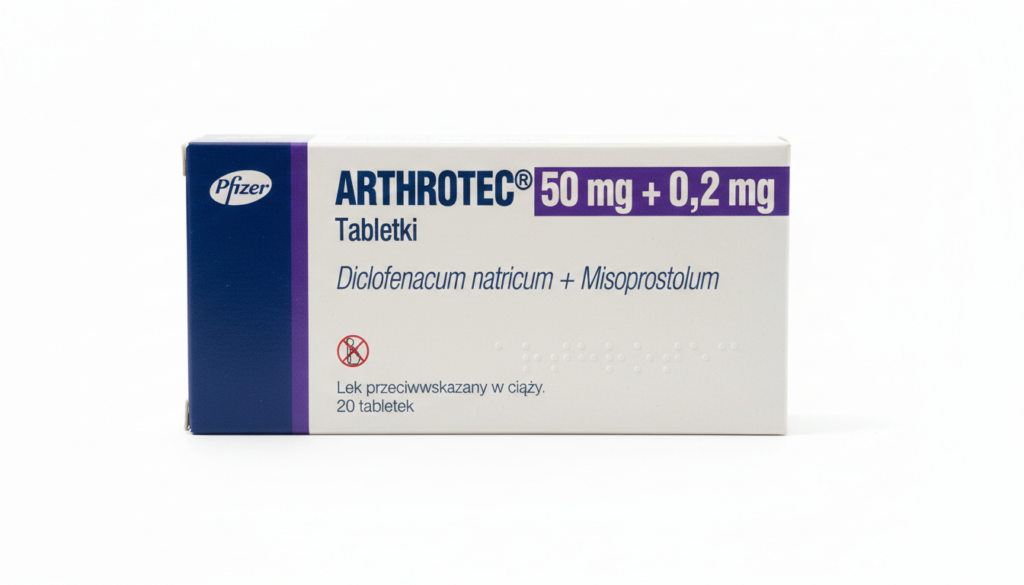 Arthrotec tabletki (50 mg + 0,2 mg) – 20 tabl.