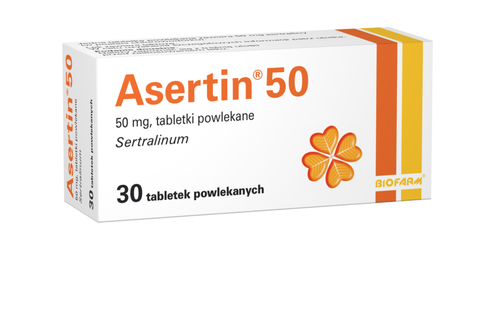 Asertin 50 tabletki powlekane (50 mg) – 30 tabl.