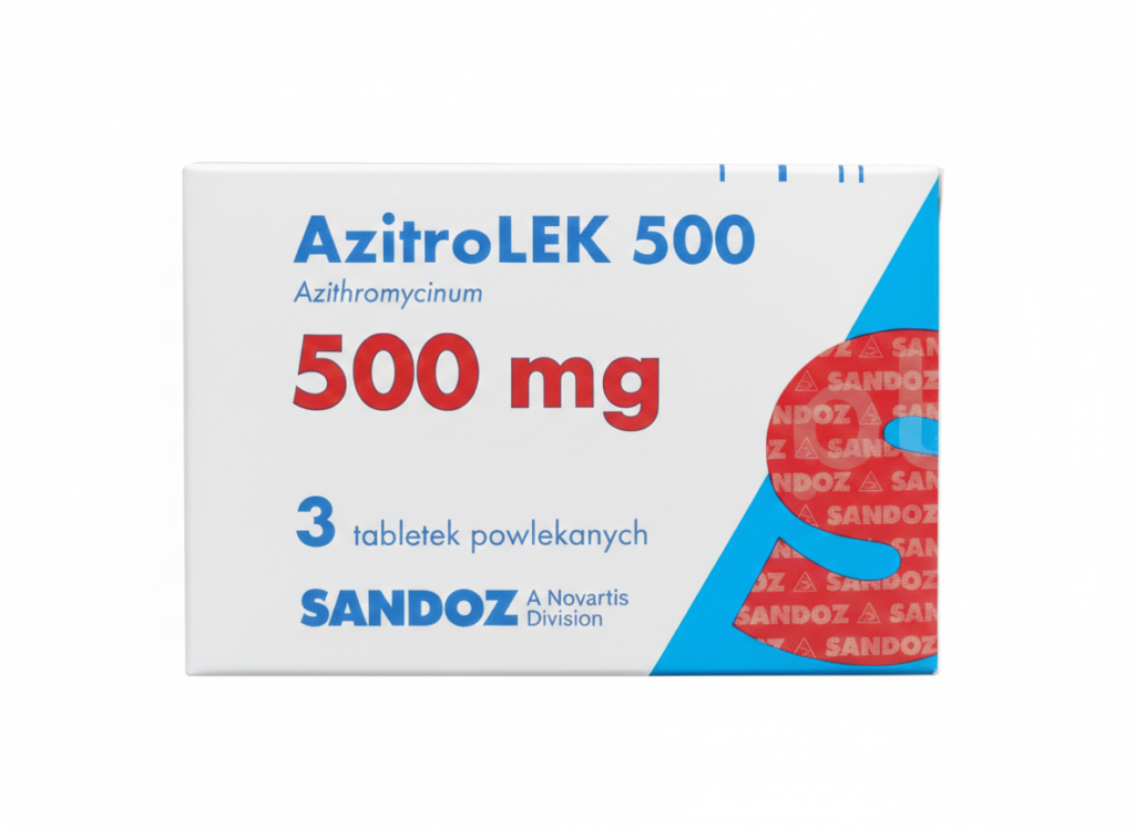AzitroLEK 500 tabletki powlekane (500 mg) – 3 tabl.