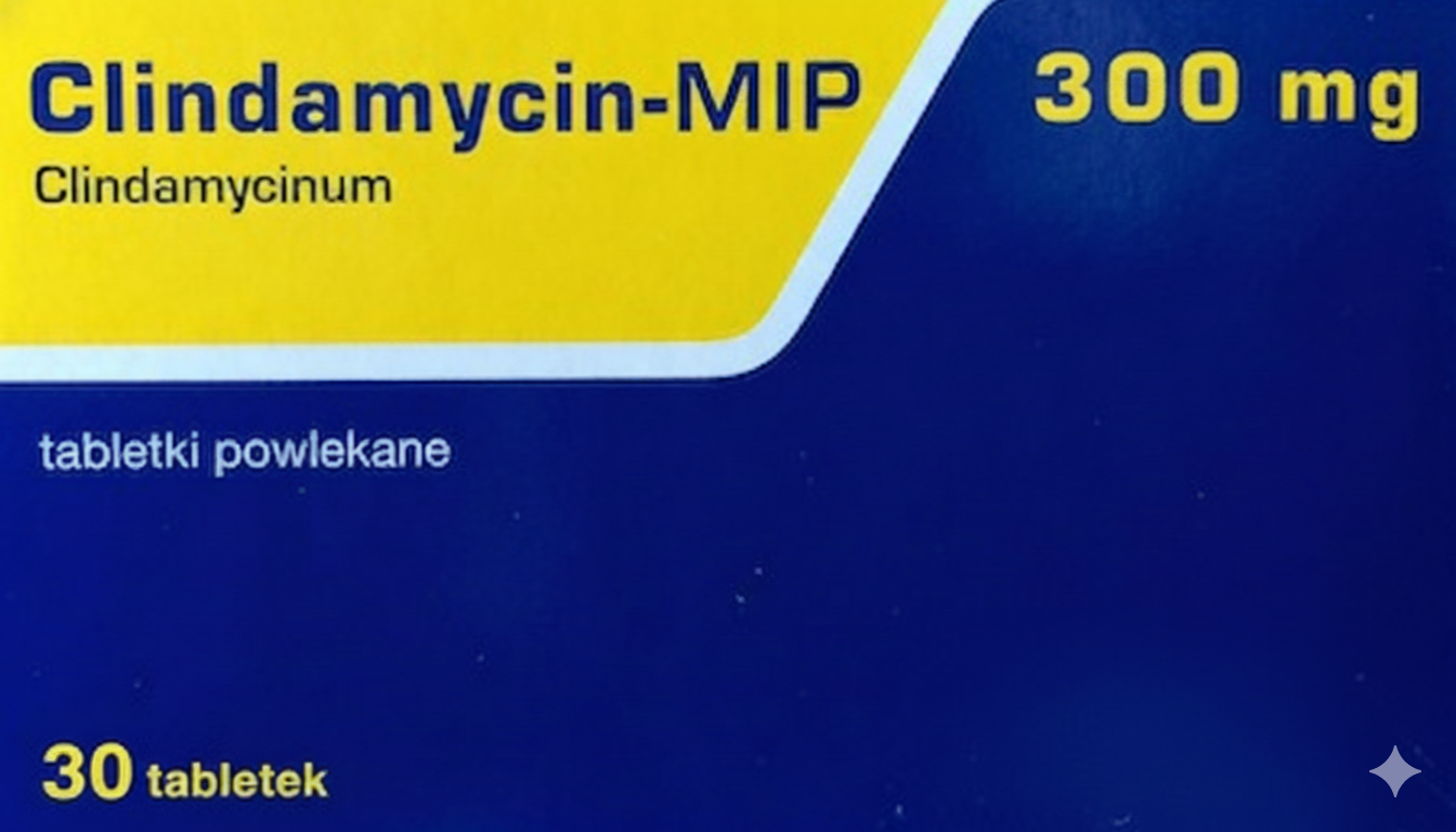 Clindamycin-MIP 300 tabletki powlekane (300 mg) – 30 tabl.