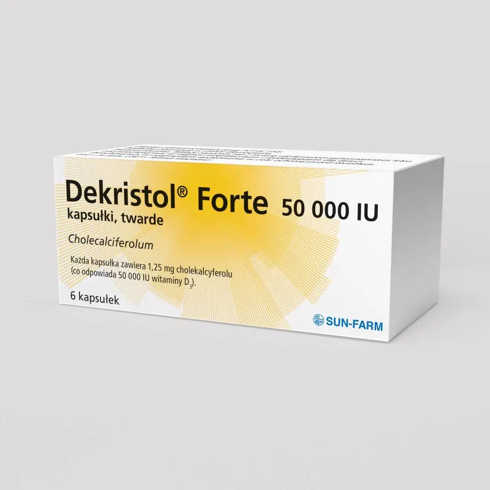 Dekristol Forte kaps. twarde (50000 j.m.) - 6 szt.