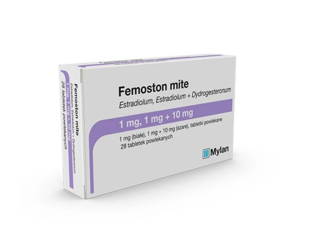 Femoston mite tabletki powlekane (1 mg (biała), 1 mg + 10 mg (szara)) – 28 tabl. (14 białych + 14 szarych)