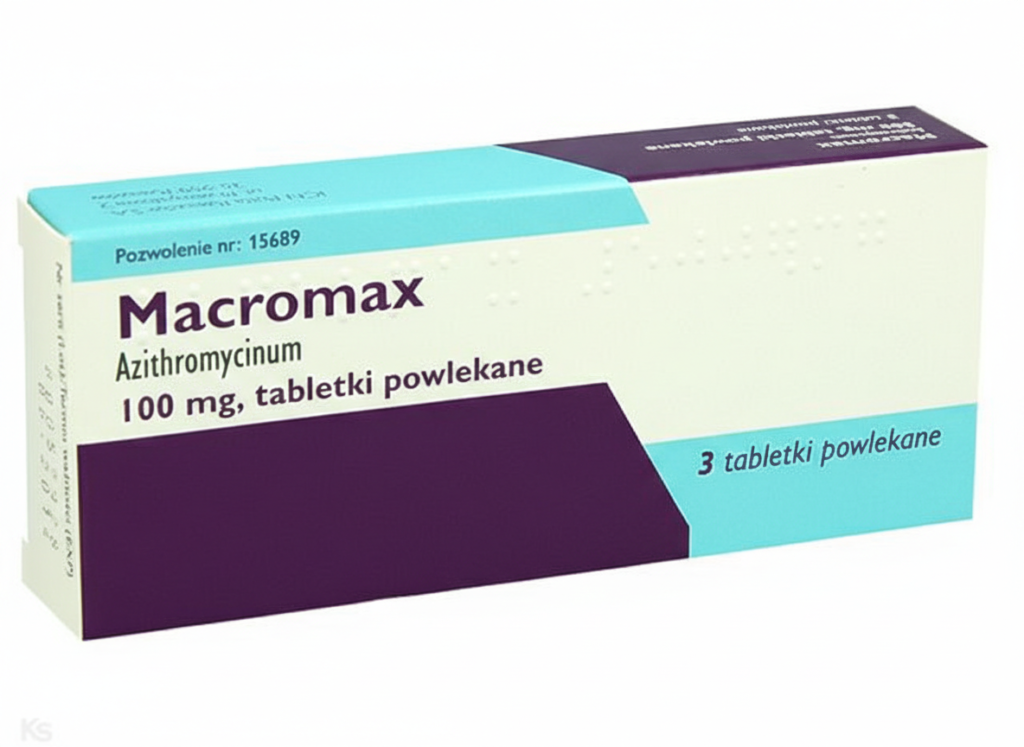 Macromax tabletki ulegające rozpadowi w jamie ustnej (100 mg) – 3 tabl.