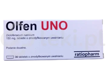 Olfen UNO tabletki o zmodyfikowanym uwalnianiu (150 mg) – 30 tabl.
