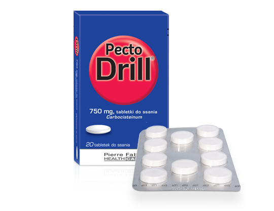 Pecto Drill tabletki do ssania (750 mg) - 20 tabl.