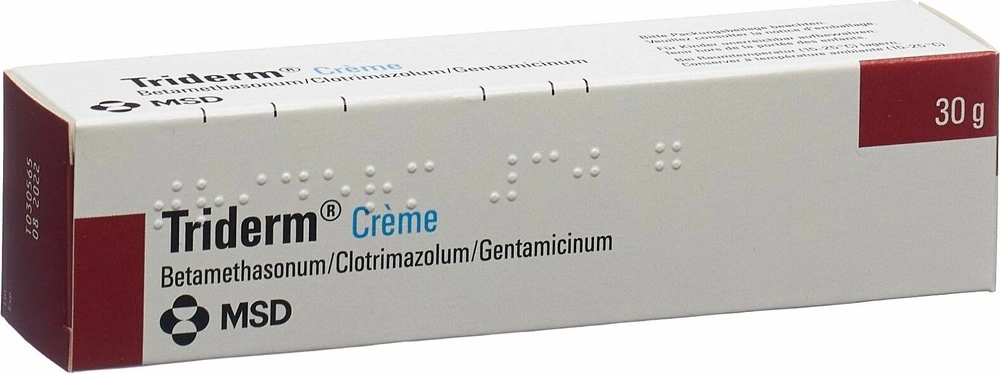 Triderm krem((0,64 mg+10 mg+1 mg)/g) ((0,64 mg+10 mg+1 mg)/g) – 1 tuba 15 g