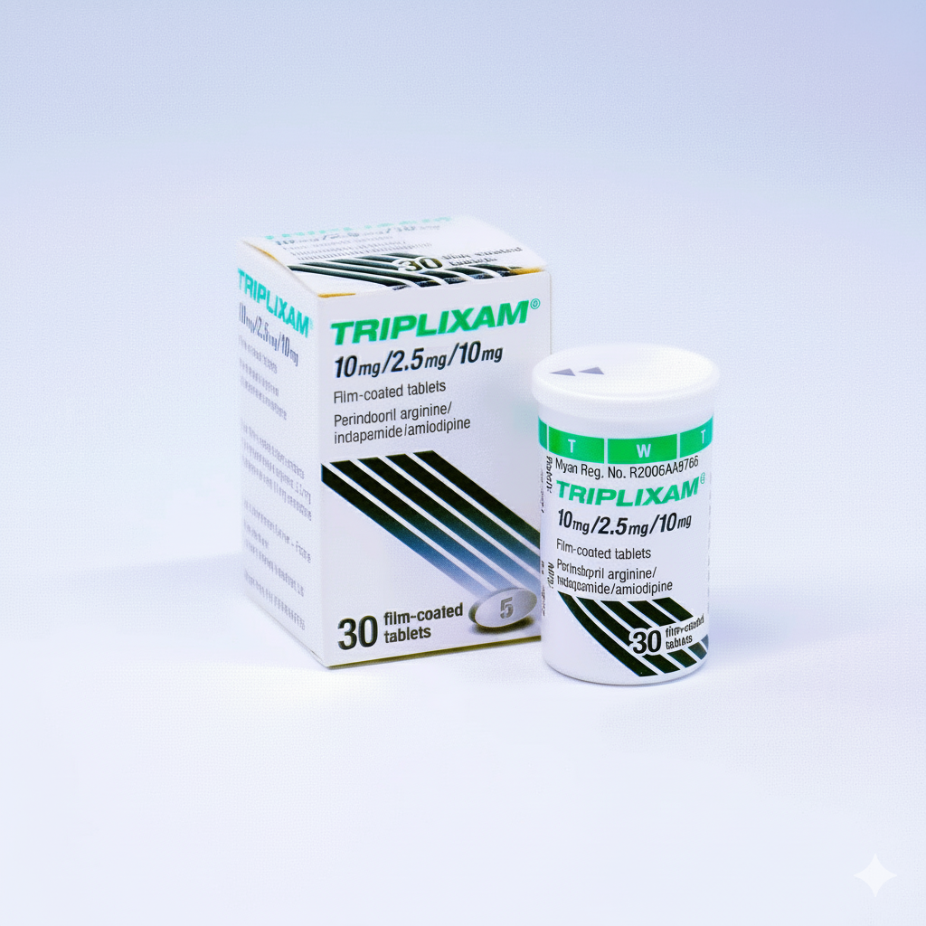 Triplixam tabletki powlekane (10 mg + 2,5 mg + 10 mg) – 30 tabl.