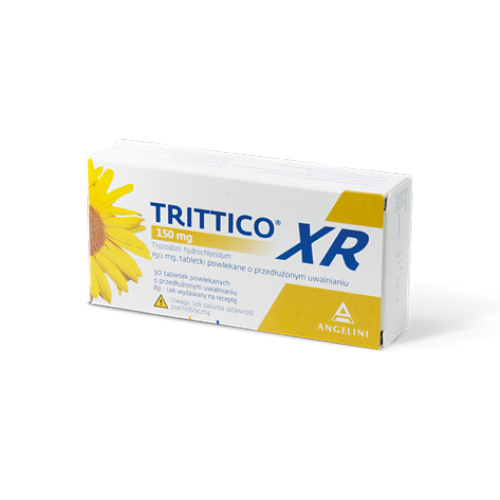 Trittico CR tabletki o przedłużonym uwalnianiu (150 mg) – 20 tabl.